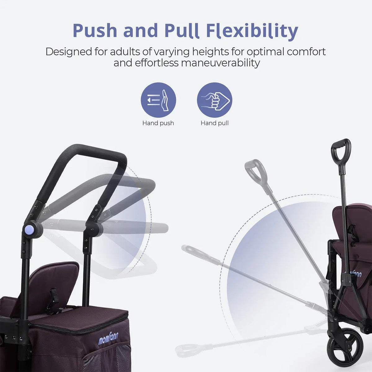 Momfann Stroller Wagon for Kids – 2-Seater All-Terrain Baby Wagon